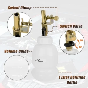 Brake Fluid Bottle Master 1L Cylinder Brake Fluid Refilling Bottle For Cars - Picture 1 of 9