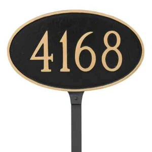 Lawn Address Sign, House NUMBER plate Address Sign,ADD YOUR NUMBER - Picture 1 of 2