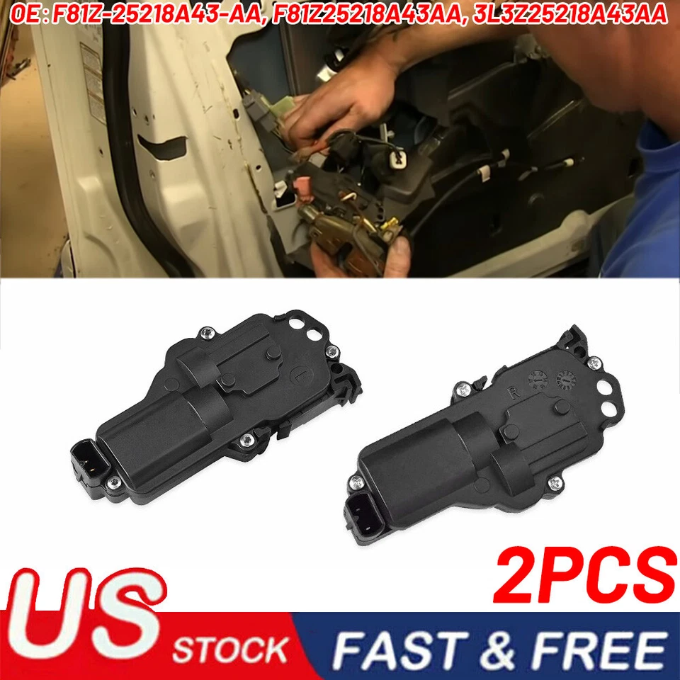 Power Door Lock Actuator LH & RH Pair Set for Ford Truck Mustang Mercury Sable Foto 1 de 4