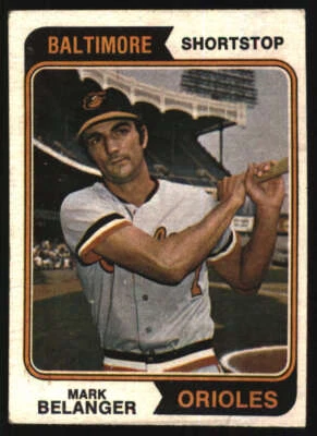 1974 Topps #329 Mark Belanger VG/VGEX Orioles 580502 - Image 1 of 2