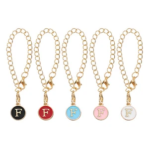 5 Pcs F Letter Charm Accessories for Tumblers with Handle, 5 Colors - Picture 1 of 7