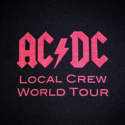 AC/DC World Tour 2008 Black Ice Stage Crew Shirt Size XL | Local Crew Stage Swag - Image 1 of 4