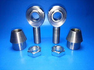 Panhard Bar Rod End kit 1/2" x 1/2" Bore Chromoly Heim Joints (Bung 1.00 x .083) - Picture 1 of 4