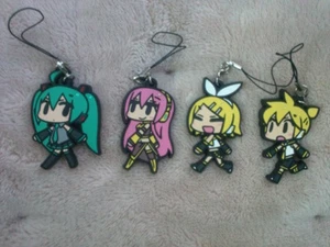 Vocaloid Key Chain set 4 Japanese Anime Miku Hatsune Rin Ren Ruka kawaii Rare MP - Picture 1 of 1