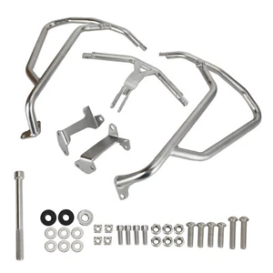 Bumper Engine Protection Guard Crash Bar Silver Fits For Honda Crf 1100L 20-22 - Picture 1 of 12