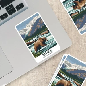 Katmai National Park Sticker – Durable Vinyl Sticker - Picture 1 of 10