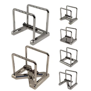 Newton's Cradle Steel Balance Small Pendulum Balls Physics Science Desk Decor - Afbeelding 1 van 12