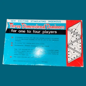 Vintage Three Dimensional Dominoes Game - Picture 1 of 5