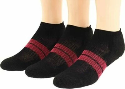 Paquete de 3 pares de calcetines para mujer Thorlos Micro Mini negros/rosa oscuro L45959 talla L Foto 1 de 2