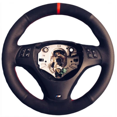 DIY Steering Wheel Cover Full Wrap for BMW E81 E82 E87 E90 E91 M3 E92 E93 C70 - Image 1 of 4