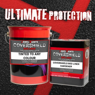 JAWEL PAINTS 2K Ultimate Protection CoverShield Bedliner - 2K Tough Textured Any Colour 7.5lt