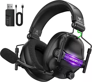 Bluetooth Kopfhörer, 2,4G Wireless Gaming Headset Mit Mikrofon Für PS5, PS4, PC, - Bild 1 von 12