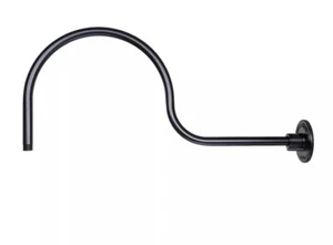 Millennium Lighting R Series Goose Neck Light, Satin Black, 13" - RGN30-SB - Picture 1 of 3