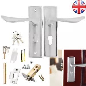 Wireless Handle Door Lock Panel With Keys Aluminium For Home Bedroom Wooden Door - Picture 1 of 10