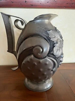 pichet en étain signé René sitoleux - Photo 1/4