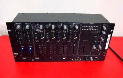 RANE MP 44 Audio Mixer. POWER-ON TEST COSMETIC Some Knobs bent. FOR PARTS ONLY. - Image 1 of 4