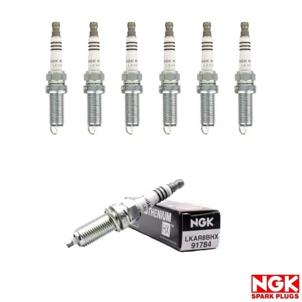 Nuevo Juego de 6 Bujías NGK Rutenio HX para 09-23 Infiniti Lexus Nissan Toyota Foto 1 de 4