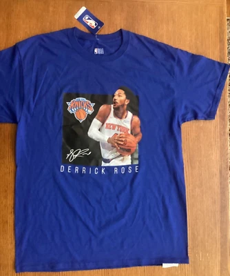 Camiseta Derrick Rose New York Knicks NBA Azul Talla L Nueva Con Etiquetas Foto 1 de 4