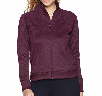 Top Under Armour para mujer polar sintético cremallera completa XL granate oscuro manga larga Foto 1 de 4