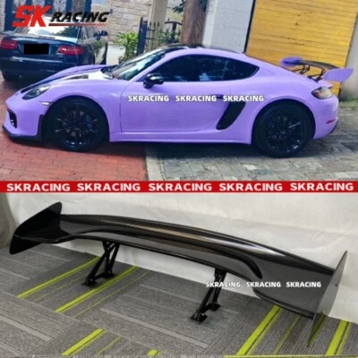 Kits de alerón trasero de fibra de carbono para Porsche 718 981 987 Boxter Cayman GT Foto 1 de 4