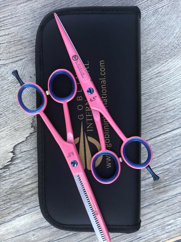 Barber+ Salon Hair Cutting Scissors thinning  Set For Professionals  6.5” - Image 1 of 3