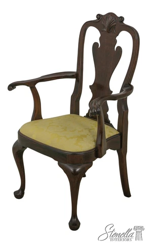 59848EC: STICKLEY Queen Anne Mahogany Armchair Cover