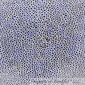 BonEful Fabric FQ Cotton Quilt Purple Navy Blue Silver Metallic Dot Tone Tonal S - Picture 1 of 14