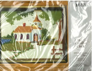 Vintage 1982 Creative Circle 1613 Lakeside Chapel designed by Bushee new in pkg - Picture 1 of 2