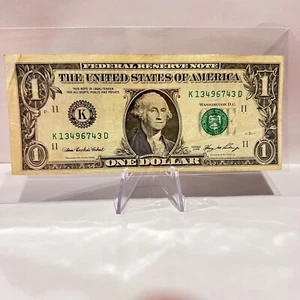 Series 2006 $1 Dollar Bill Mis Cut Error *Error Notes* US Paper Currency - Picture 1 of 2
