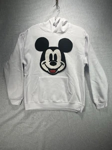 Disney Mickey Mouse Hoodie Damen M Pullover bestickt Gesicht Grafik Sweatshirt - Bild 1 von 13
