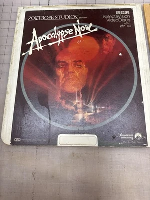Apocalypse Now RCA SelectaVision CED VideoDisc Lot (Parts 1 & 2, Paramount) - Image 1 of 3