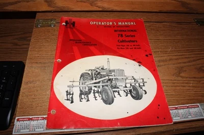 Tractor Manual IH International Harvester Series 78 Cultivators Four + Six Row - Image 1 of 3