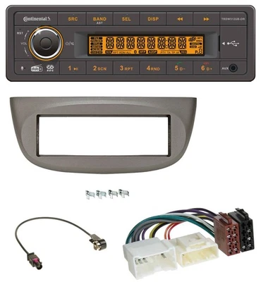 Continental Bluetooth MP3 USB DAB Autoradio für Renault Twingo ab 2012 beige-gra - Bild 1 von 4