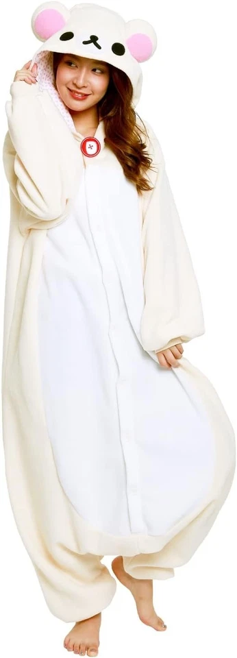 SAZAC RAX-034 Korilakkuma Fleece Kigurumi Cosplay Costume Halloween Japan