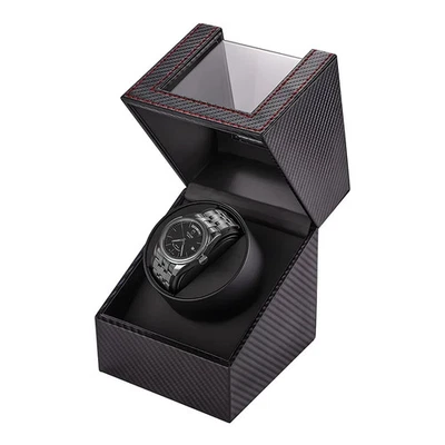 Automatic Watch Winder Display Case Rotating Storage Organizer Single Quiet Box# - Image 1 of 4