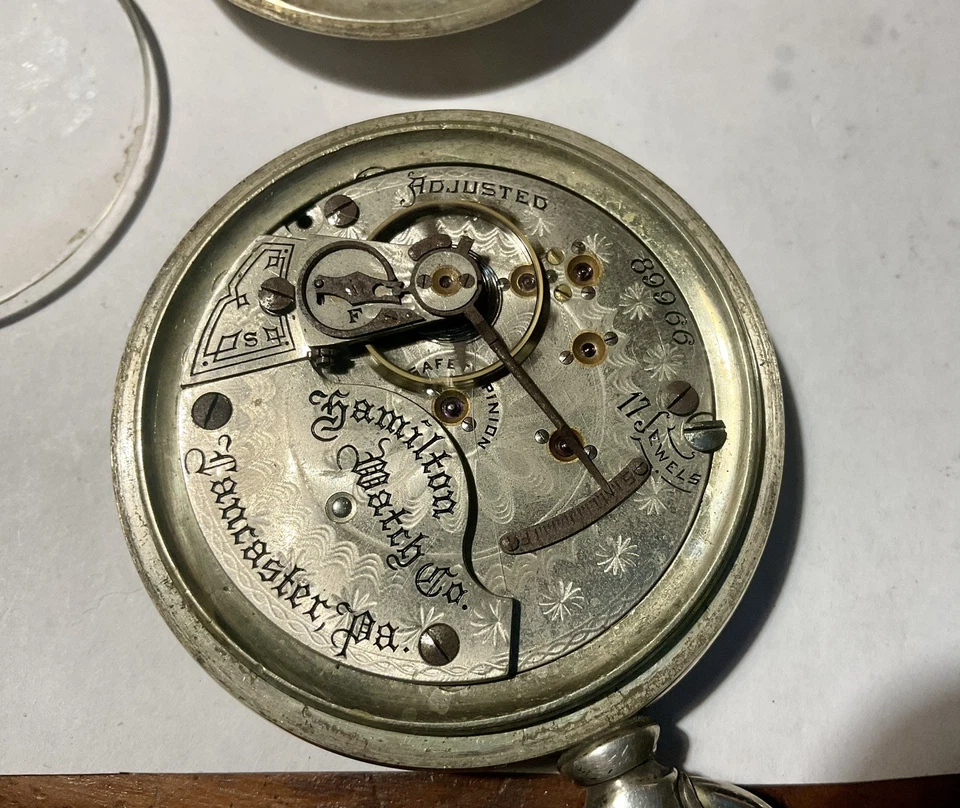 Reloj Bolsillo Hamilton 1900 Antiguo Raro 18S 17J Grado 937- Proyecto *FUNCIONA* Foto 1 de 4