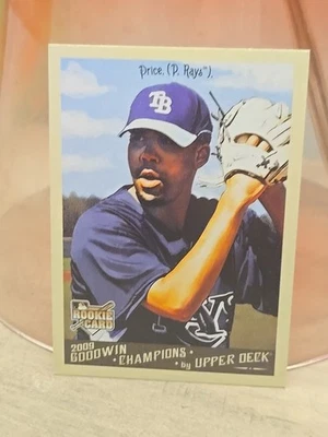 2009 Goodwin чемпионов бейсбол Дэвид Прайс дебютант карта #148 Tampa Bay лучи  - Изображение 1 из 2