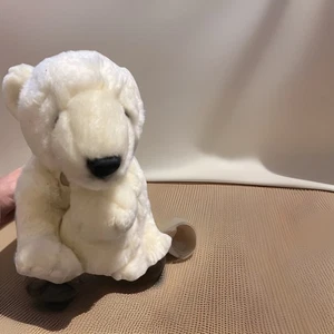 Vintage Aurora Miyoni Plüsch Eisbär & Baby Stofftier Spielzeug 12 Zoll - Bild 1 von 8