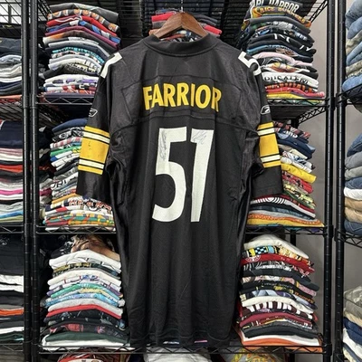Camiseta Y2K James Farrior Pittsburgh Steelers Firmada Super Bowl James Harrison L Foto 1 de 4