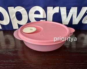 Tupperware CrystalWave Microondas PLUS 1 3/4 taza/400 ml Tazón Rosa Nuevo - Imagen 1 de 3