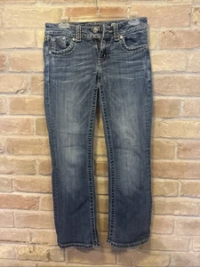 Miss Me Style # JE1048BL Damen Größe 27 Bootcut Jeans Pattentasche verziert - Bild 1 von 13