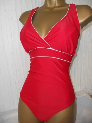 RED / WHITE F&F SWIMSUIT SIZE 14 CONTROL SWIMWEAR - Image 1 of 2