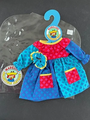 1994 Eden Toys VESTIDO PATCHWORK para 15" Pelúcia MADELINE Roupas Colecionáveis de Boneca - Imagem 1 de 4