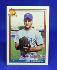 1991 Topps Scott Chiamparino #676 - Texas Rangers