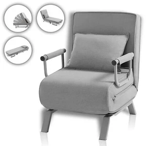 Makika Schlafsofa Klappsofa Sofabett Schlafsessel Klappbar Armlehne Gästebett - Bild 1 von 7