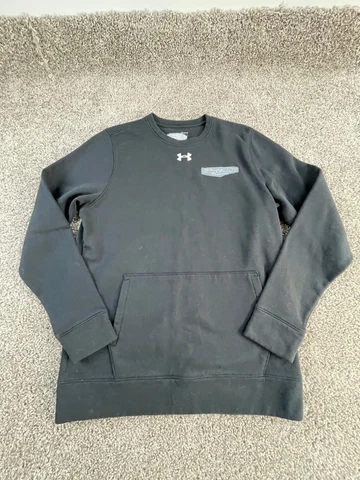 Stewart Haas Racing Sweatshirt Mens Medium Black Ford Team Issue Under Armour Cover