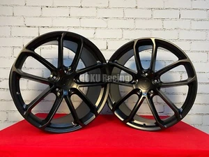 4X 22 Zoll 5X130 Schwarz Alufelgen für Porsche Cayenne E3 GT GTS COUPE - Bild 1 von 21