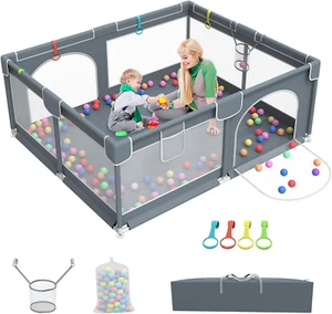 Extra Large Baby Playpen, 200 * 180Cm Playyard Play Pens for Babies and Toddler - Picture 1 of 9