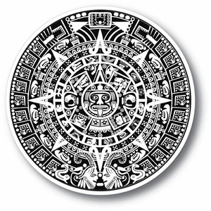 Maya Maya Kalender Mexiko aztekische Geschenkidee Auto Stoßstange Vinyl Aufkleber Aufkleber 3,5 Zoll - Bild 1 von 2