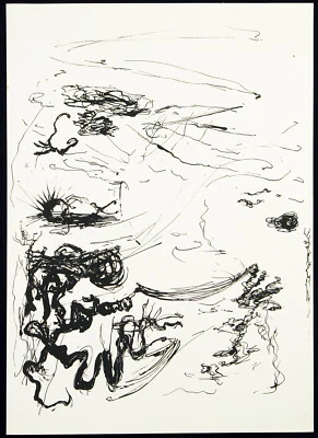 Kunst in der DDR/Informel, 1988. Osmar OSTEN (B. Münzner *1959 D), handsigniert - Bild 1 von 2